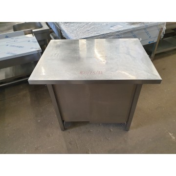 S/steel table with sliding...